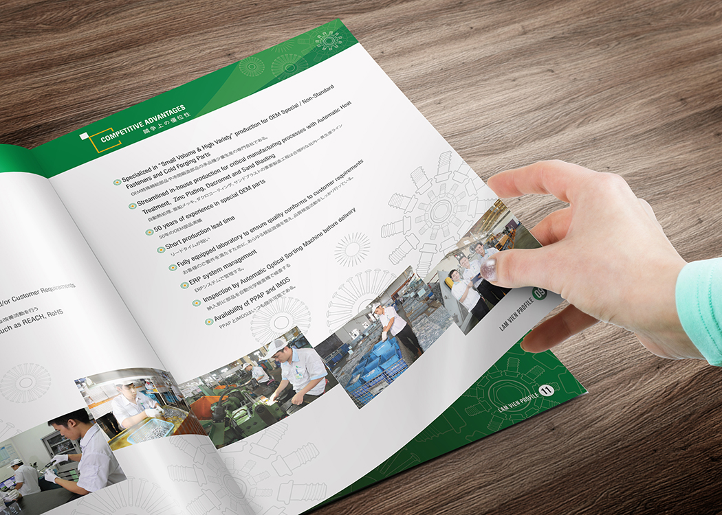 LÂM VIỄN VĨNH PHÚC - Thiết kế profile công ty sản xuất phụ tùng linh kiện Lâm Viễn Vĩnh Phúc